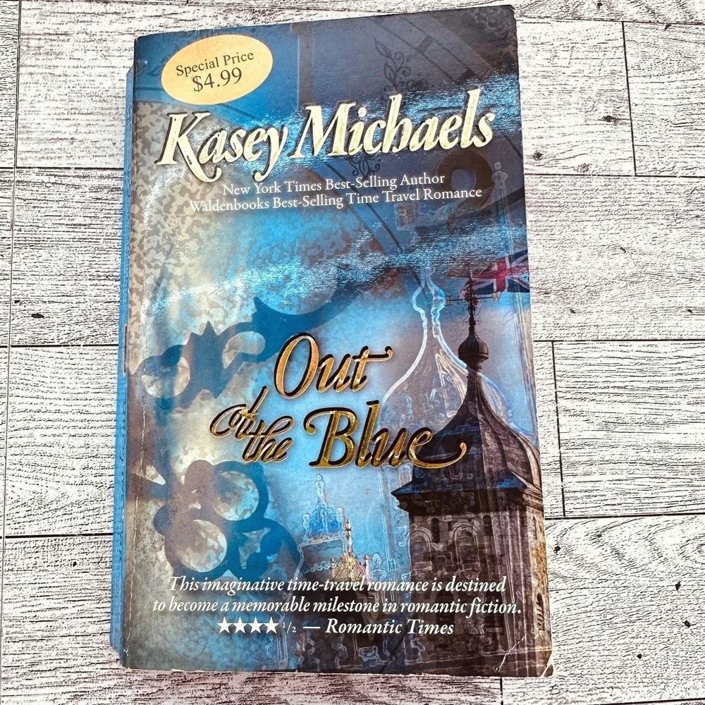 Out Of The Blue‎ by Kasey Michaels 1995 Paperback Regency Time Travel Romance